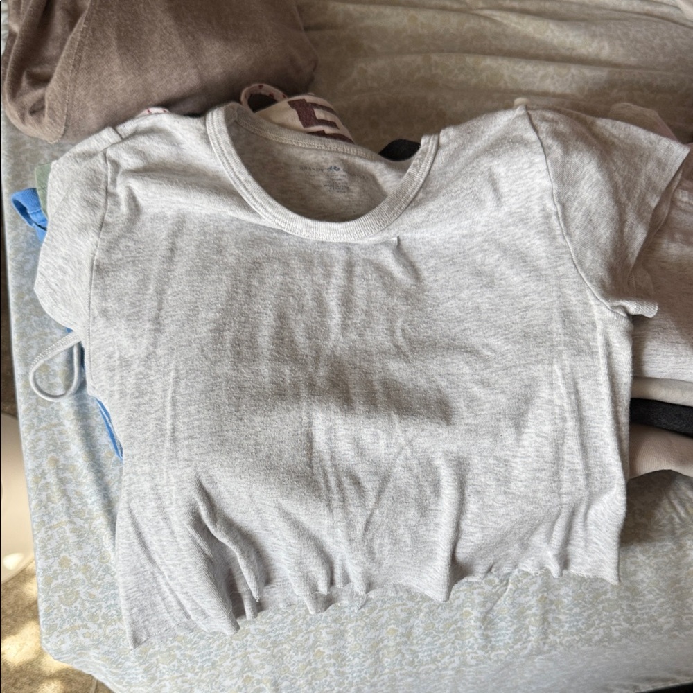 Brandy Melville Light Gray Tee